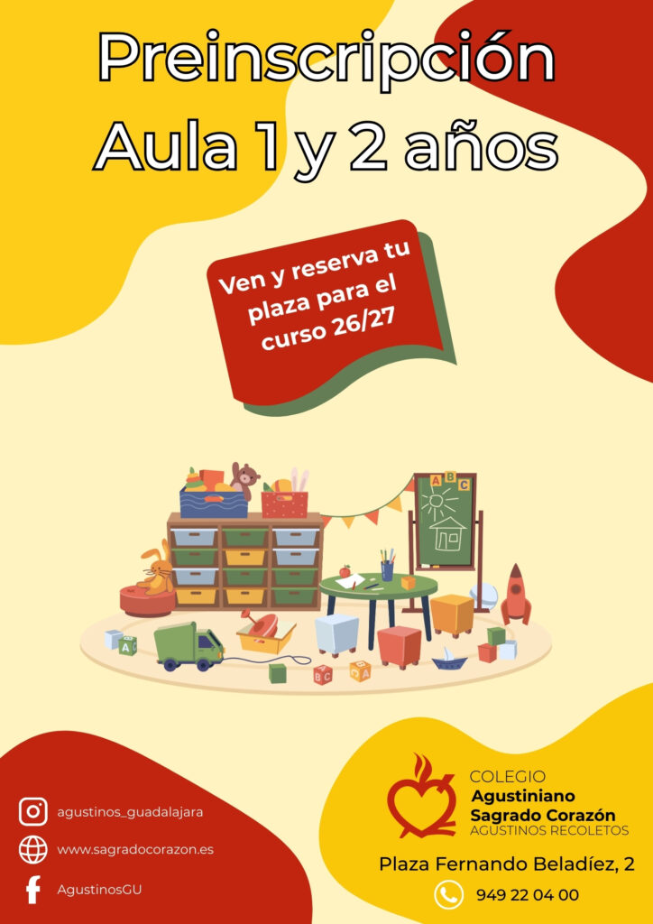 ¡ INSCRIBETE YA EN NUESTRA AULA DE 1 Y 2 AÑOS!